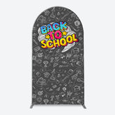 Lofaris Back To School Black Board Party Arch Backdrop Cover