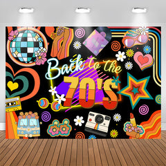 Lofaris Back To The 70s Groovy Ballroom Birthday Backdrop