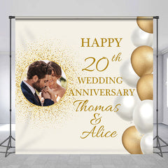Lofaris Balloon Custom 20th Wedding Anniversary Backdrop