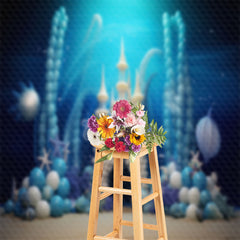 Lofaris Balloons White Castle Birthday Cake Smash Backdrop