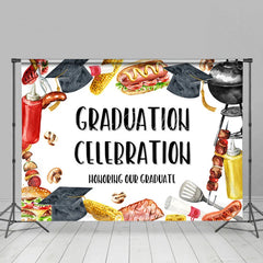 Lofaris Barbecue Party Themed Graduation Celebration Backdrop