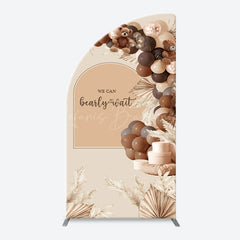 Lofaris Bearly Wait Boho Balloons Arch Baby Shower Backdrop