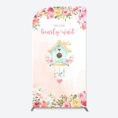 Lofaris Bearly Wait House Floral Arch Baby Shower Backdrop
