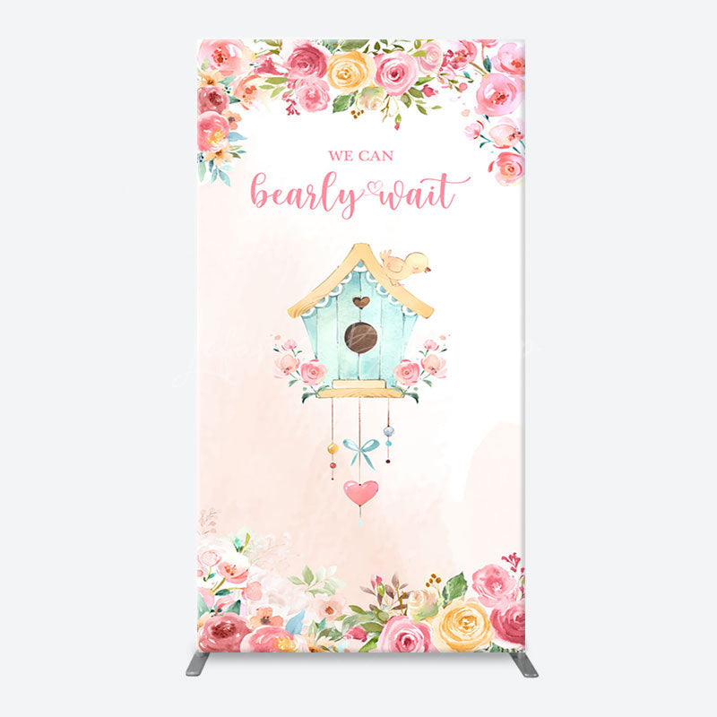 Lofaris Bearly Wait House Floral Arch Baby Shower Backdrop