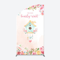 Lofaris Bearly Wait House Floral Arch Baby Shower Backdrop