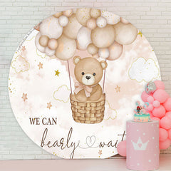 Lofaris Bearly Waiy Teddy Bear Circle Baby Shower Backdrop