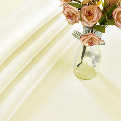 Lofaris Beige 150 GSM Polyester Banquet Rectangle Tablecloth