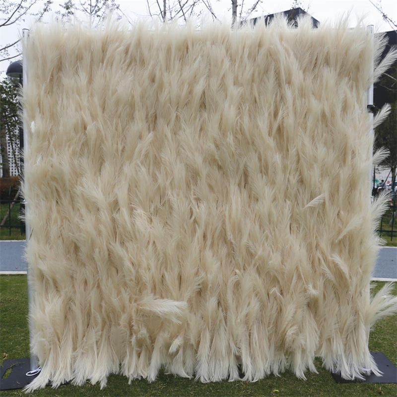 Lofaris Beige Boho Artificial Reed Birthday Party Decor