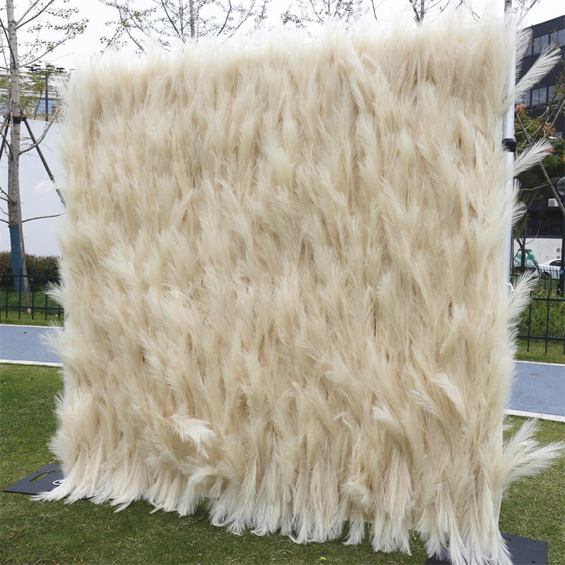 Lofaris Beige Boho Artificial Reed Birthday Party Decor