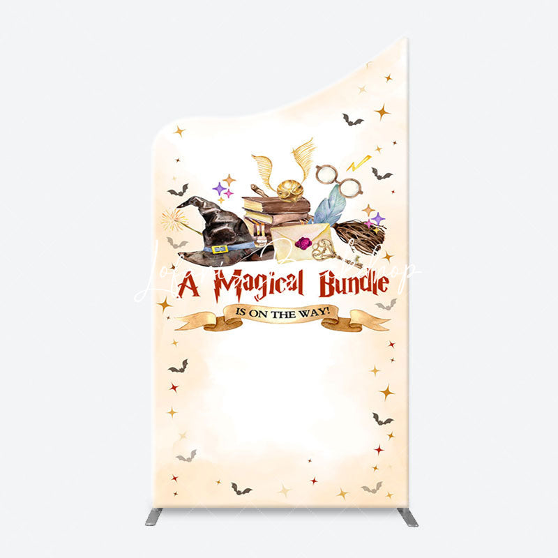 Lofaris Beige Magical Bundle Wizard Arch Baby Shower Backdrop