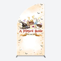 Lofaris Beige Magical Bundle Wizard Arch Baby Shower Backdrop