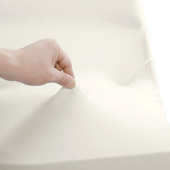 Lofaris Beige Open Back Stretch Spandex Folding Chair Cover