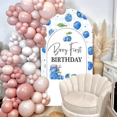 Lofaris Berry First Birthday Double Sided Arch Backdrop