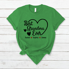 Lofaris Best Grandma Ever Custom Mothers Day Gift T-Shirt