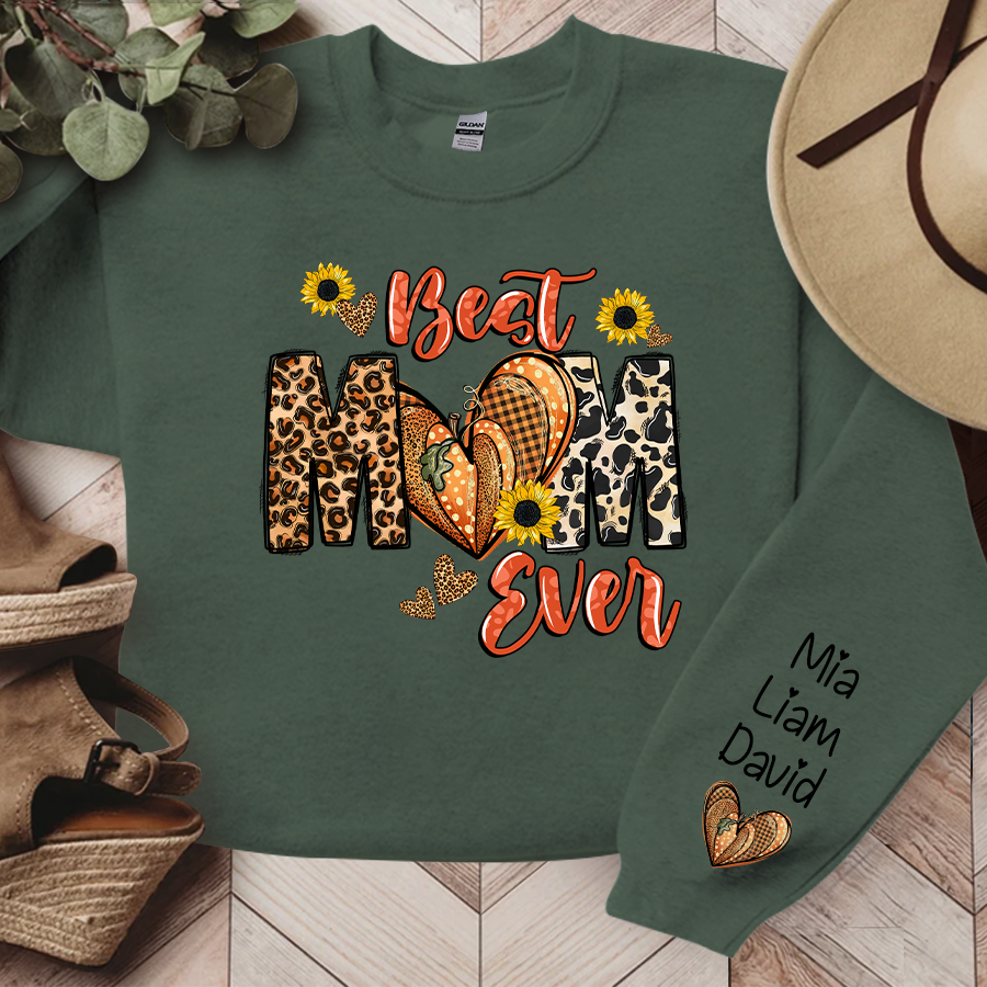 Lofaris Autumn¡¯s Best Mom Ever Pumpkins Flower And Kids LTP01