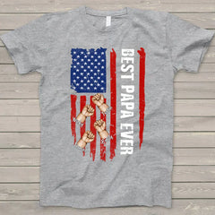 Lofaris Best Papa Ever Fist Grandkids Father’s Day Gift T - Shirt