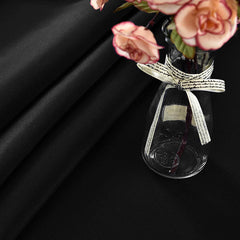 Lofaris Black 150 GSM Polyester Banquet Rectangle Tablecloth