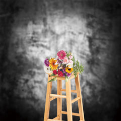 Lofaris Black And White Brushed Wall Textured Photo Backdrop