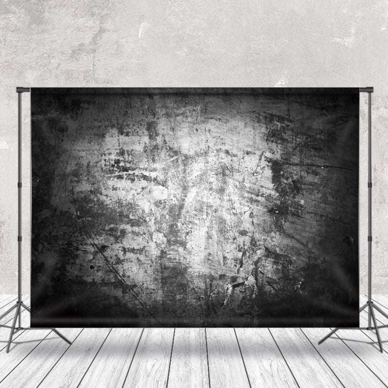 Lofaris Black And White Brushed Wall Textured Photo Backdrop