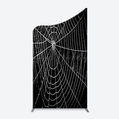 Lofaris Black And White Cobweb Hero Arch Birthday Backdrop