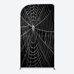 Lofaris Black And White Cobweb Hero Arch Birthday Backdrop