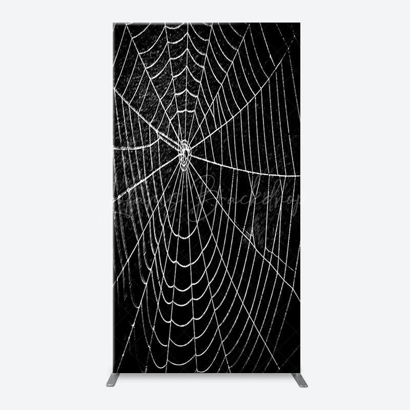 Lofaris Black And White Cobweb Hero Arch Birthday Backdrop
