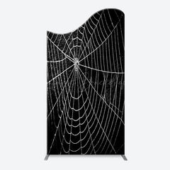 Lofaris Black And White Cobweb Hero Arch Birthday Backdrop