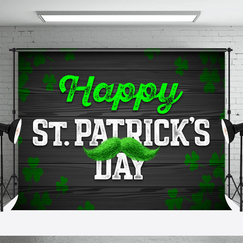 Lofaris Black Board Green Beard St Patricks Day Backdrop