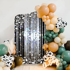 Lofaris Black Diamonds Sparkle Concave Oblique Arch Backdrop