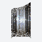 Lofaris Black Diamonds Sparkle Concave Oblique Arch Backdrop