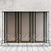 Lofaris Black Gold Grey Luxury Retro Wall Backdrop For Photo