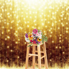 Lofaris Black Gold Vertical Lines Sparkle Backdrop For Photo