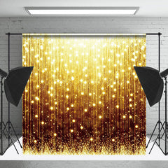 Lofaris Black Gold Vertical Lines Sparkle Backdrop For Photo