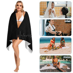 Lofaris Black Green Dad Father Energy Custom Beach Towel