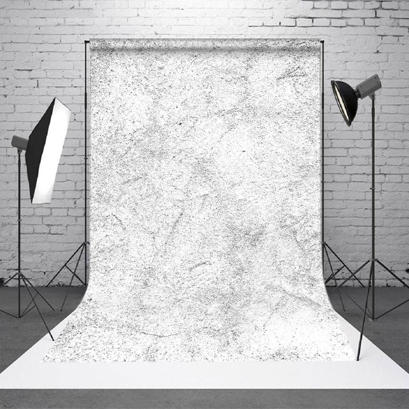Lofaris Black Particles White Abstract Textured Backdrop