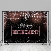 Lofaris Black Pink Light Pendant Happy Retirement Backdrop