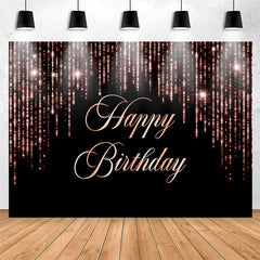 Lofaris Black Pink Sparkling Strings Birthday Party Backdrop