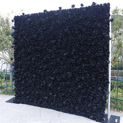 Lofaris Black Rose Faux Flower Backdrop For Birthday Decor