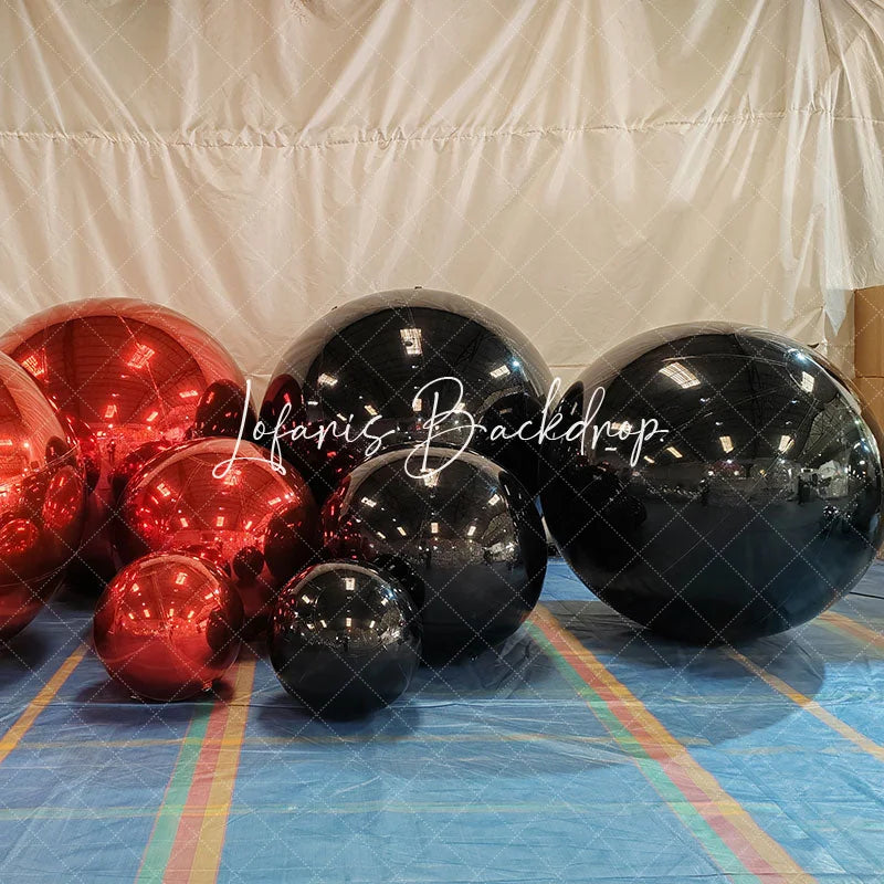 Lofaris Black Sphere Mirror Ball Reflective Decorative