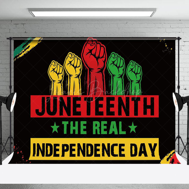 Lofaris Black The Real Independence Day Juneteenth Backdrop