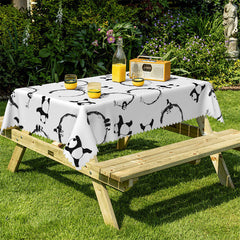 Lofaris Black White Pandas Simple Tablecloth For Home Decor