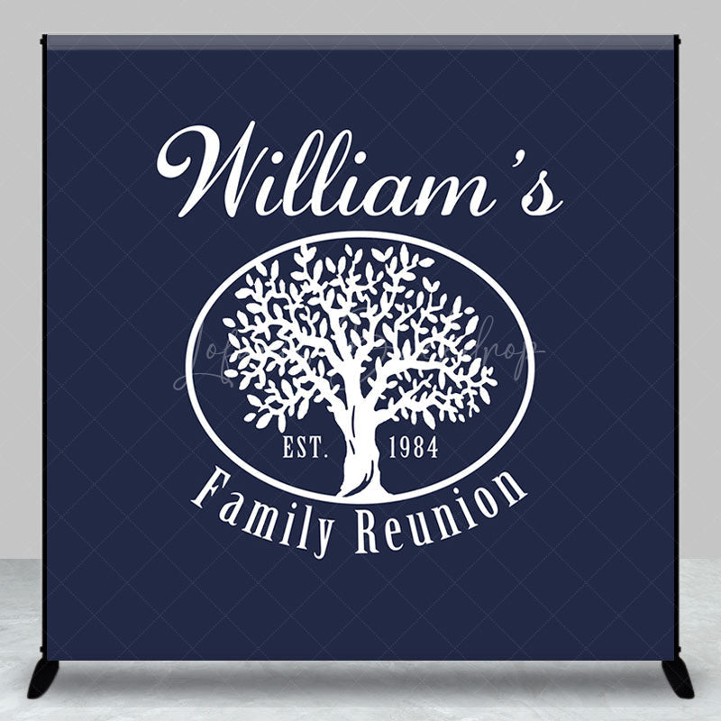 Lofaris Black White Tree 1984 Custom Family Reunion Backdrop