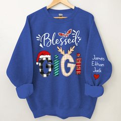 Lofaris Custom Christmas Gigi Grandma Mimi And Kids CTH01 Sweatshirt