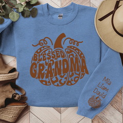 Lofaris Fall Pumpkin Leopard Blesses Grandma And Kids LTP01