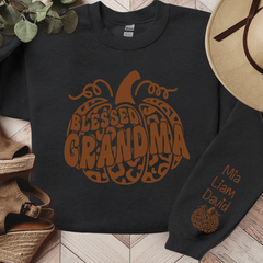 Lofaris Fall Pumpkin Leopard Blesses Grandma And Kids LTP01