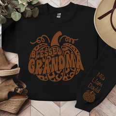 Lofaris Fall Pumpkin Leopard Blesses Grandma And Kids LTP01
