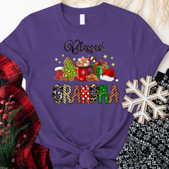 Lofaris Blessed Grandma Christmas Gift Customized T-Shirt