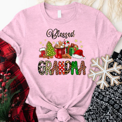 Lofaris Blessed Grandma Christmas Gift Customized T-Shirt