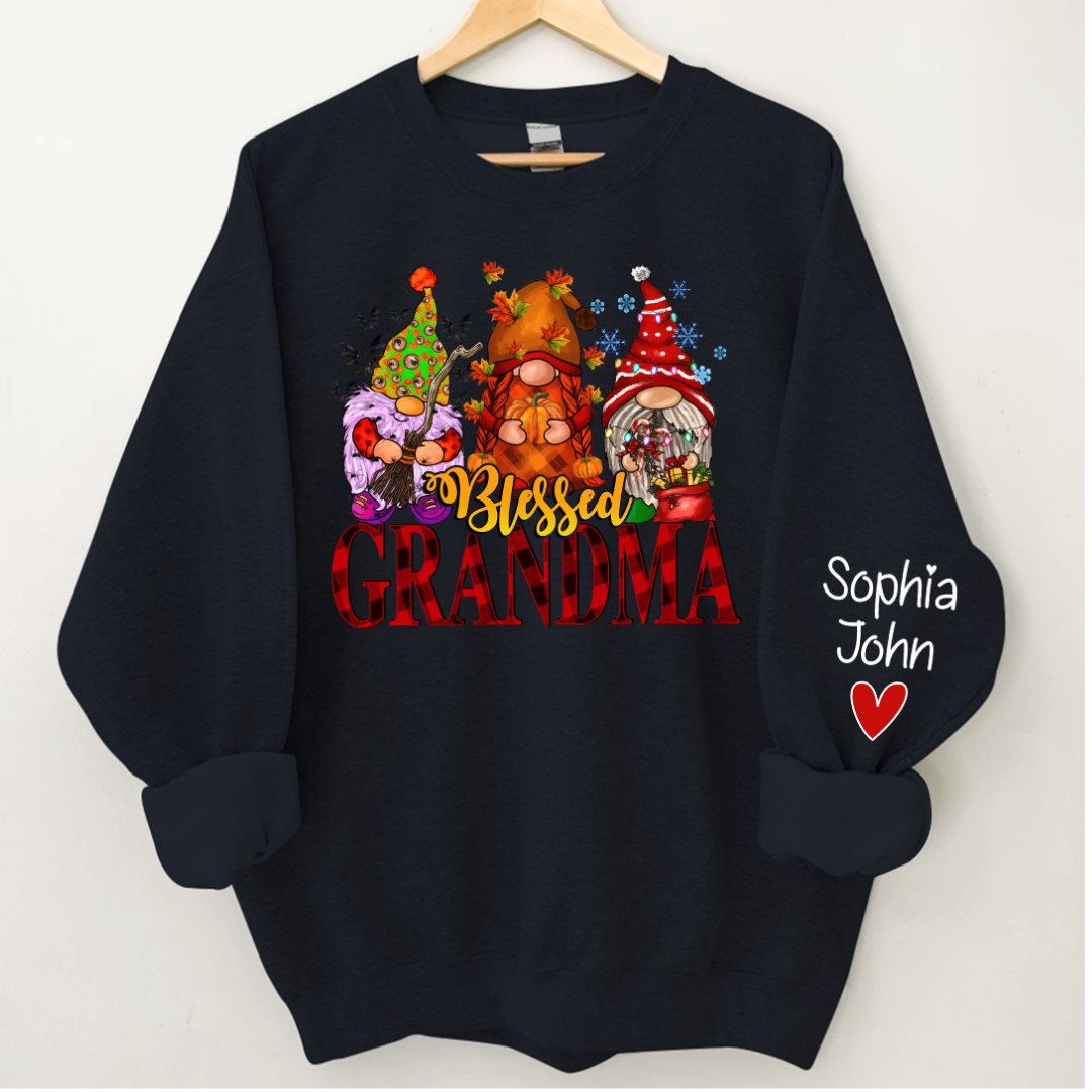 Lofaris Blessed Grandma Hallothankmas Personalized CTH01 Sweatshirt