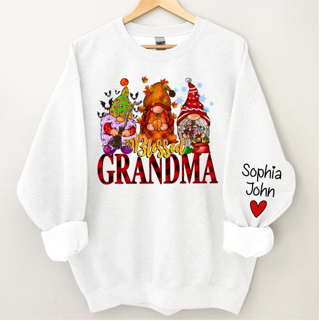 Lofaris Blessed Grandma Hallothankmas Personalized CTH01 Sweatshirt
